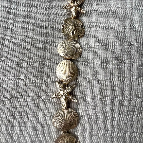 Sterling silver seashells bracelet - Picture 3 of 4